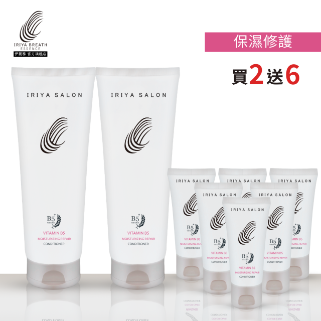 IRIYA伊麗雅沙龍B5保濕修護護髮素250ML(買2送6小瓶)-250ML2瓶vs30ML6瓶